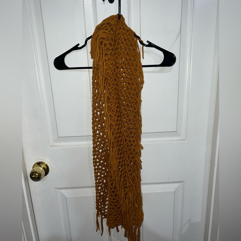 Mustard yellow infinity scarf
